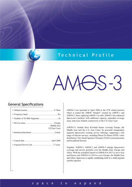 Spacecom AMOS-3 Footprints
