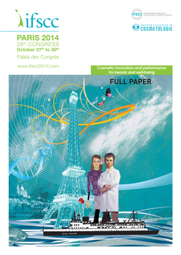 FULL PAPER PARIS 2014 28Th CONGRESS October 27Th to 30Th