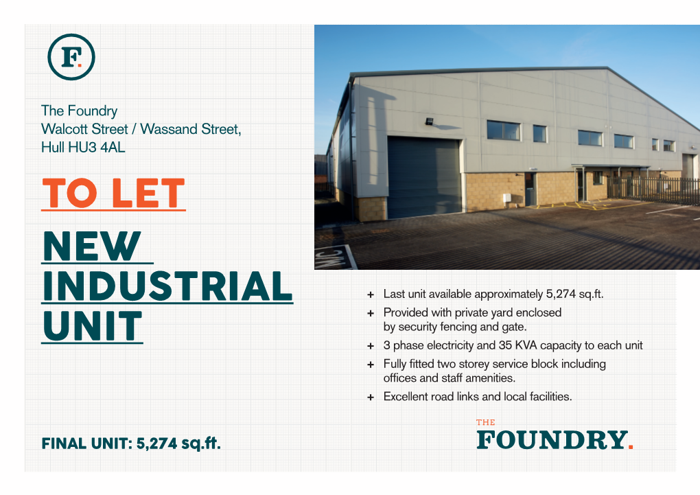 To Let New Industrial Unit