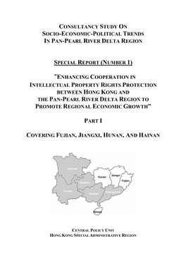 Consultancy Study on Socio-Economic-Political Trends in Pan-Pearl River Delta Region