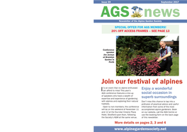 Join Our Festival of Alpines