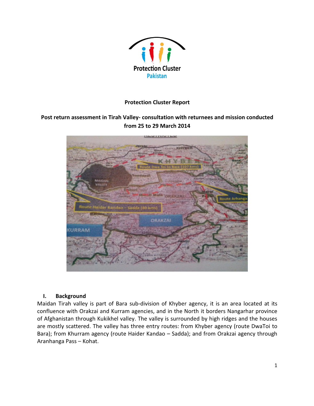 Protection Cluster Report Post Return Assessment in Tirah Valley