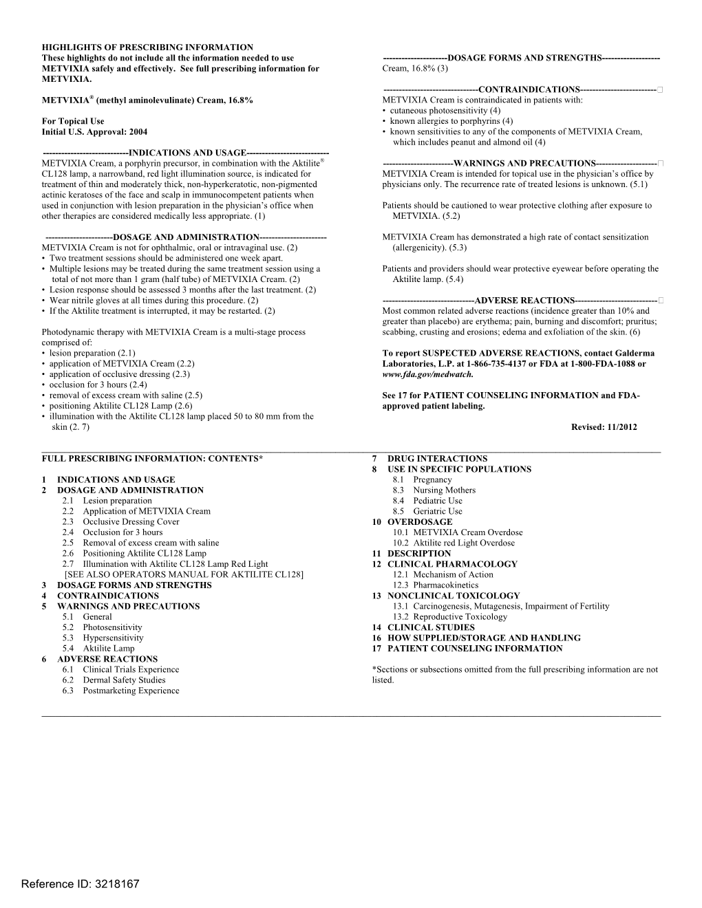 Methyl Aminolevulinate