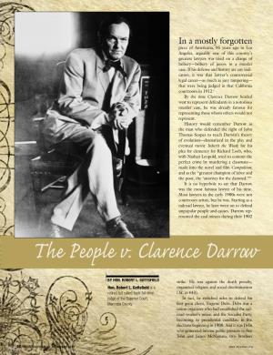 The People V. Clarence Darrow
