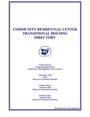 Community Residential Centers?