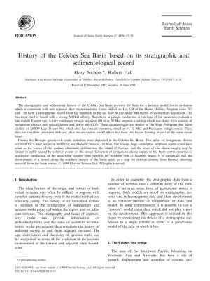 History of the Celebes Sea Basin Based on Its Stratigraphic and Sedimentological Record