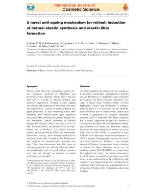 A Novel Antiageing Mechanism for Retinol: Induction of Dermal Elastin