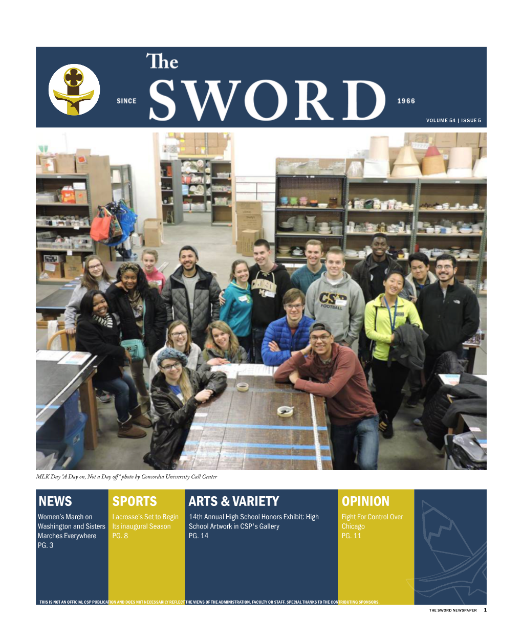 The Sword, January 2017