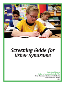 Screening Guide for Usher Syndrome