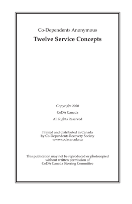 Twelve Service Concepts