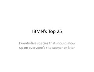 IBMN's Top 25