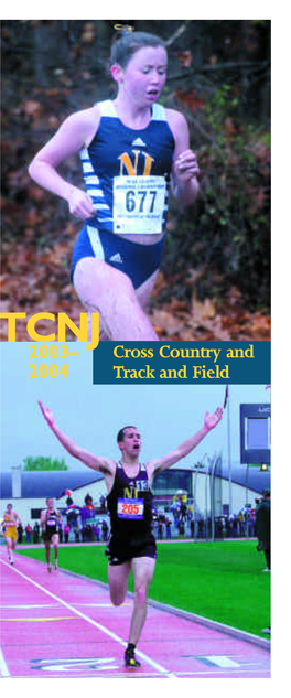 2003– 2004 Cross Country and Track and Field