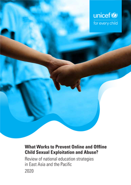 What Works to Prevent Online and Offline Child Sexual Exploitation