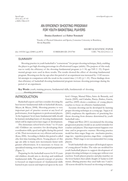 An Efficiency Shooting Program for Youth Basketball Players