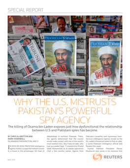 Why the U.S. Mistrusts Pakistan's Powerful Spy Agency