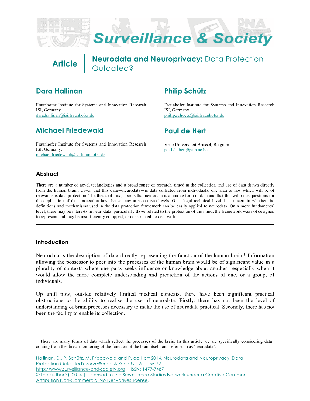 Neurodata and Neuroprivacy: Data Protection Article Outdated?