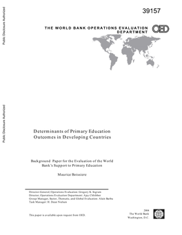 3. Education Production Functions