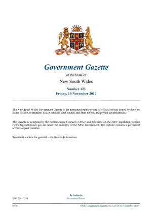 Government Gazette No 123 of Friday 10 November 2017