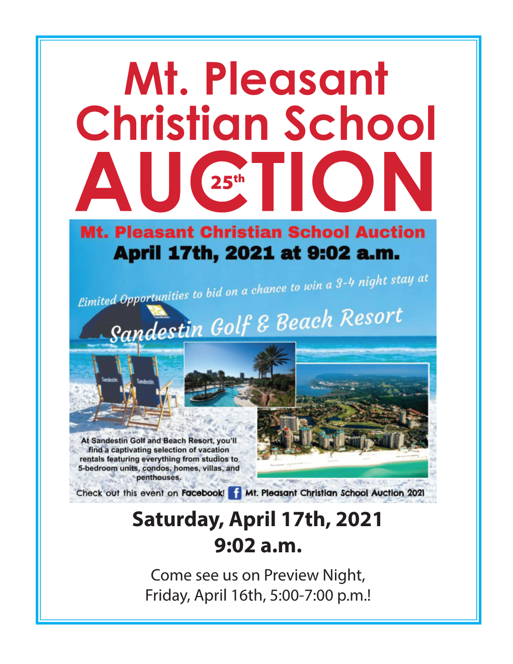 Auction April 17Th, Starting at 9:02 A.M