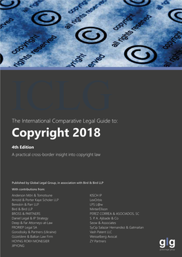 Copyright 2018 4Th Edition a Practical Cross-Border Insight Into Copyright Law