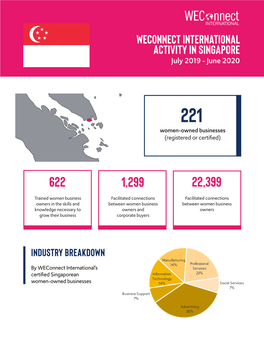 WECONNECT INTERNATIONAL ACTIVITY in Singapore July 2019 - June 2020