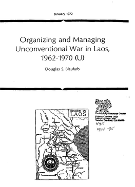 Organizing and Managing Unconventional War in Laos