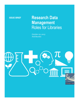 Research Data Management Roles for Libraries