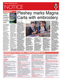 Pleshey Marks Magna Carta with Embroidery