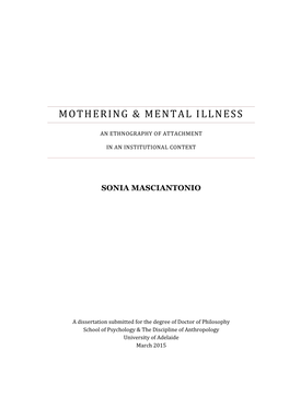 Mothering & Mental Illness