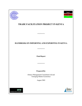 Handbook on Importing and Exporting in Kenya