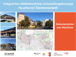 Integriertes Städtebauliches Entwicklungskonzept Haselhorst/ Siemensstadt
