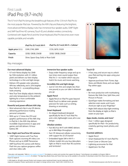 First Look Ipad Pro (9.7-Inch)
