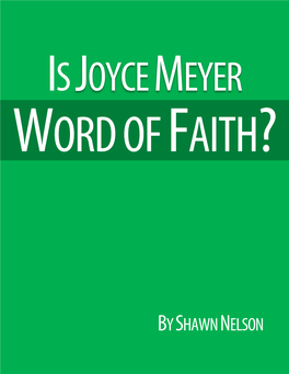 Is Joyce Meyer Word of Faith?