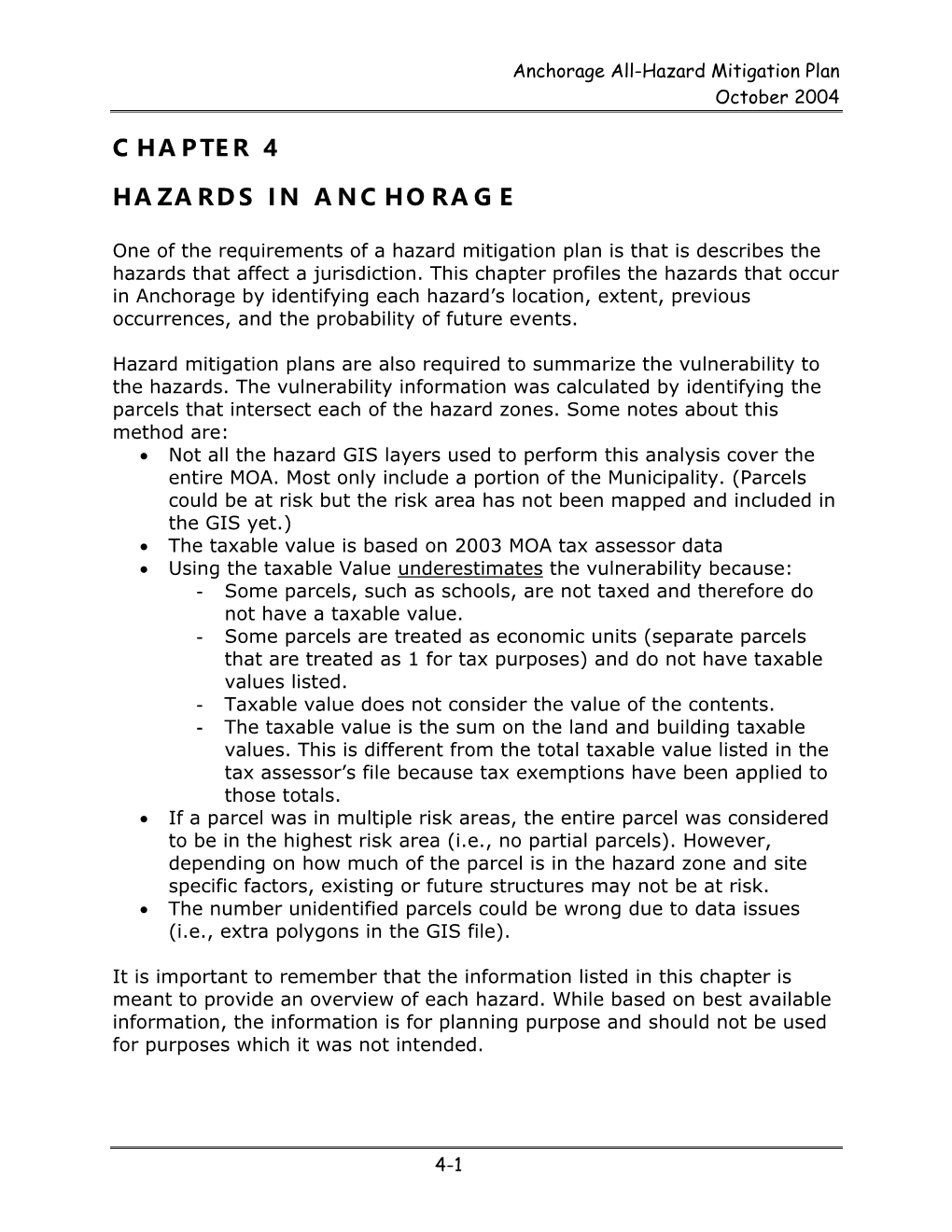 Chapter 4 Hazards in Anchorage