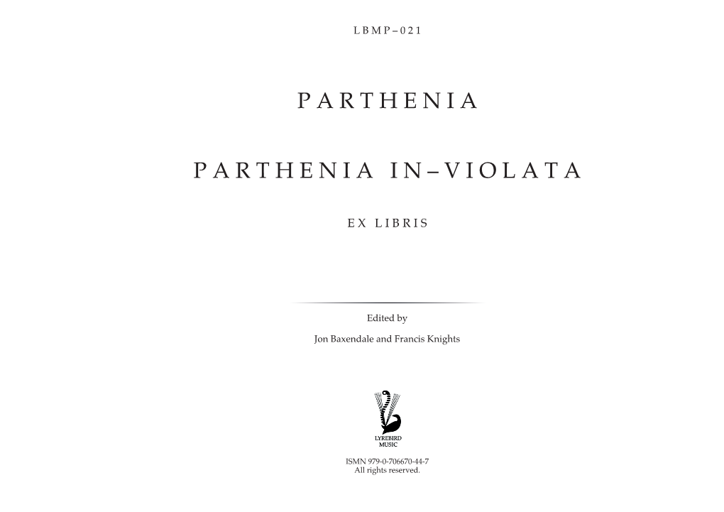 Parthenia Partheniain – Violata