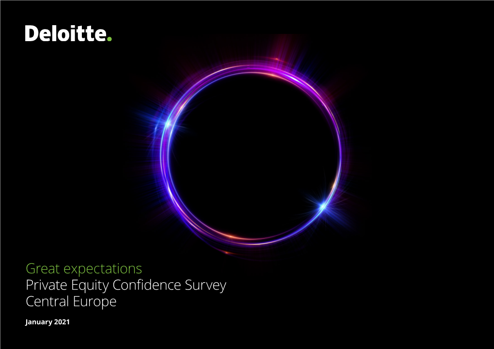 Great Expectations Private Equity Confidence Survey Central Europe