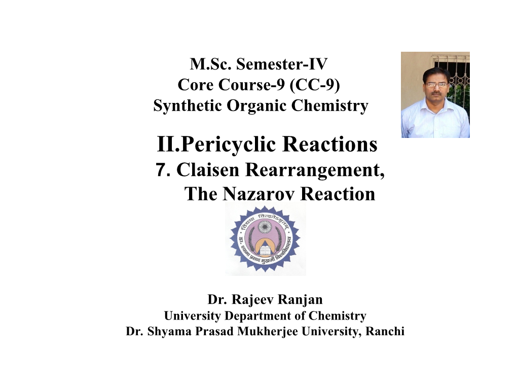 II.Pericyclic Reactions 7