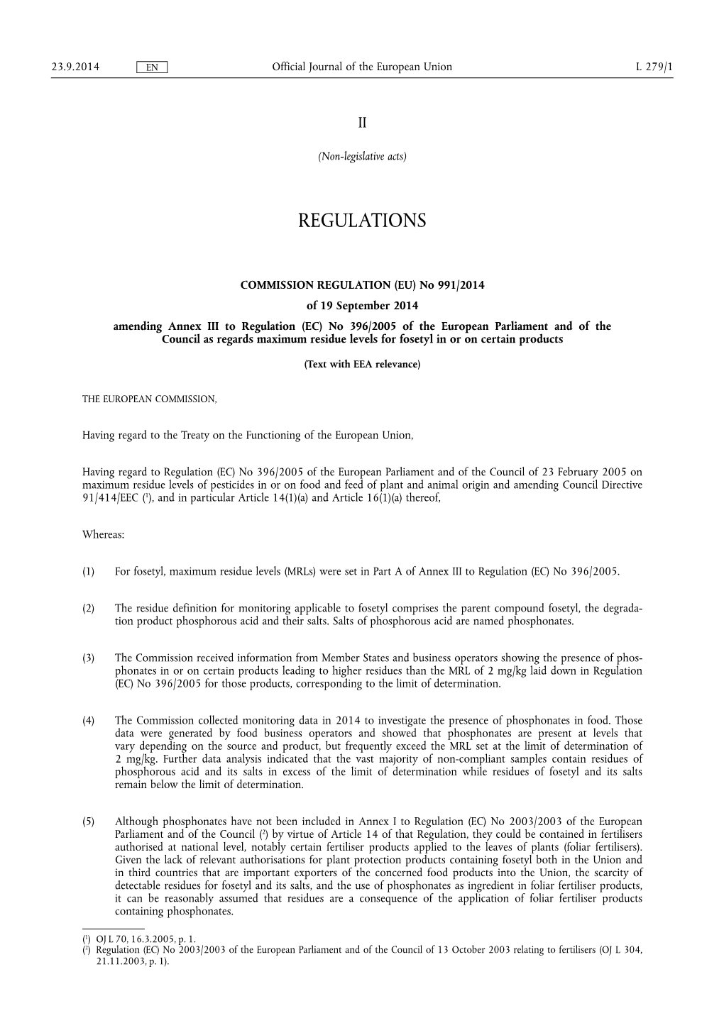 Amending Annex III to Regulation (EC) No 39