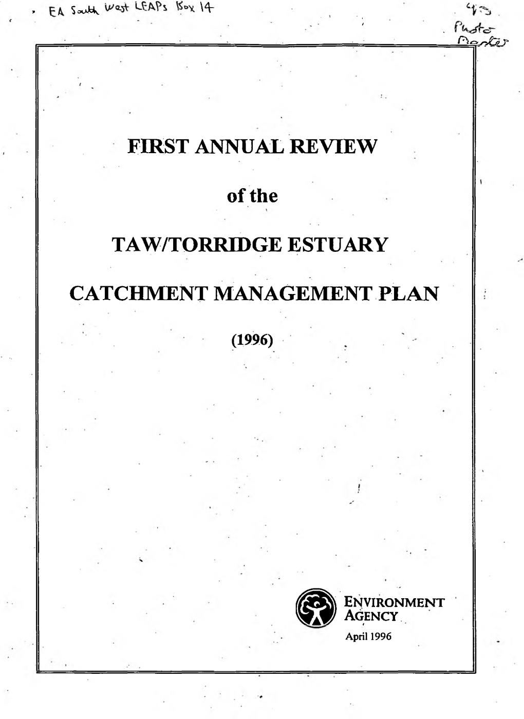 FIRST ANNUAL REVIEW of the TAW/TORRIDGE ESTUARY