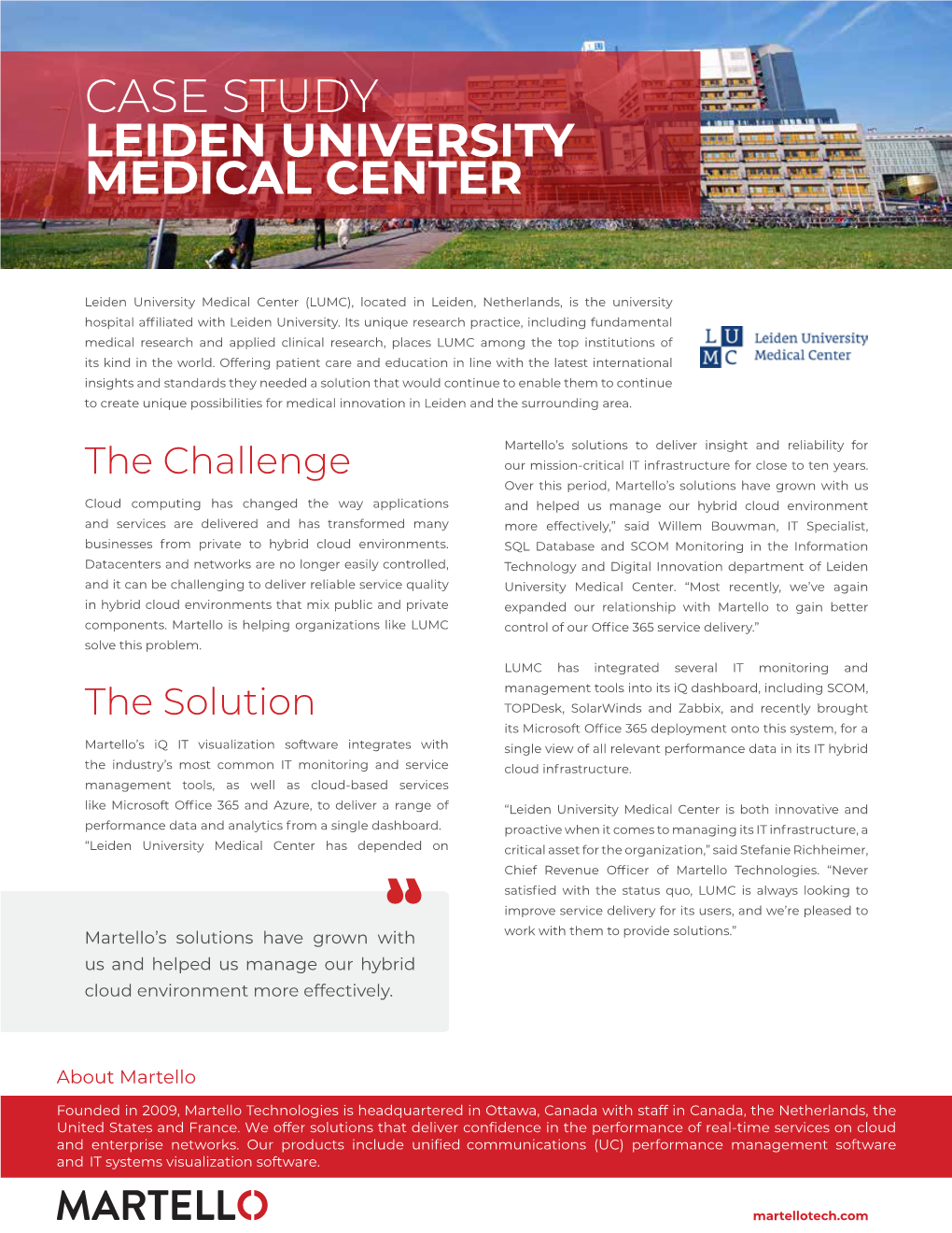 Case Study Leiden University Medical Center