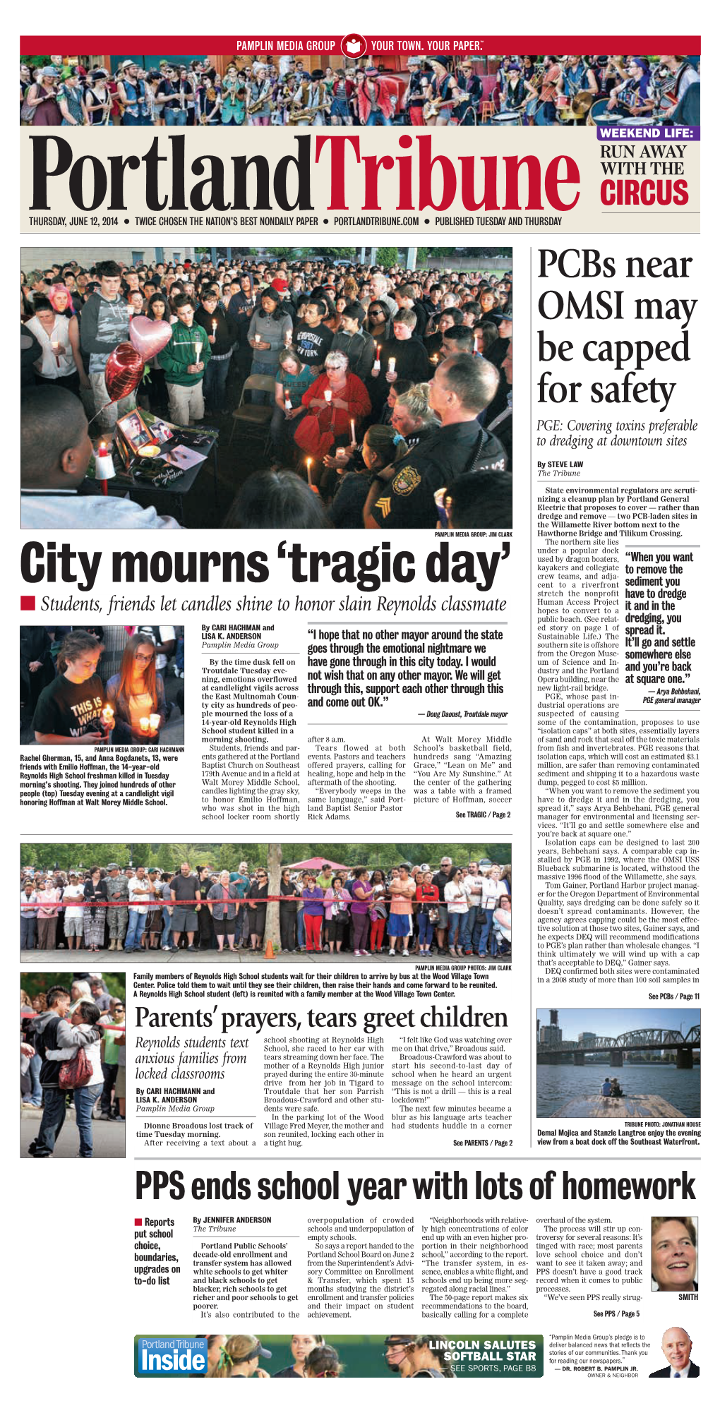 City Mourns 'Tragic Day'