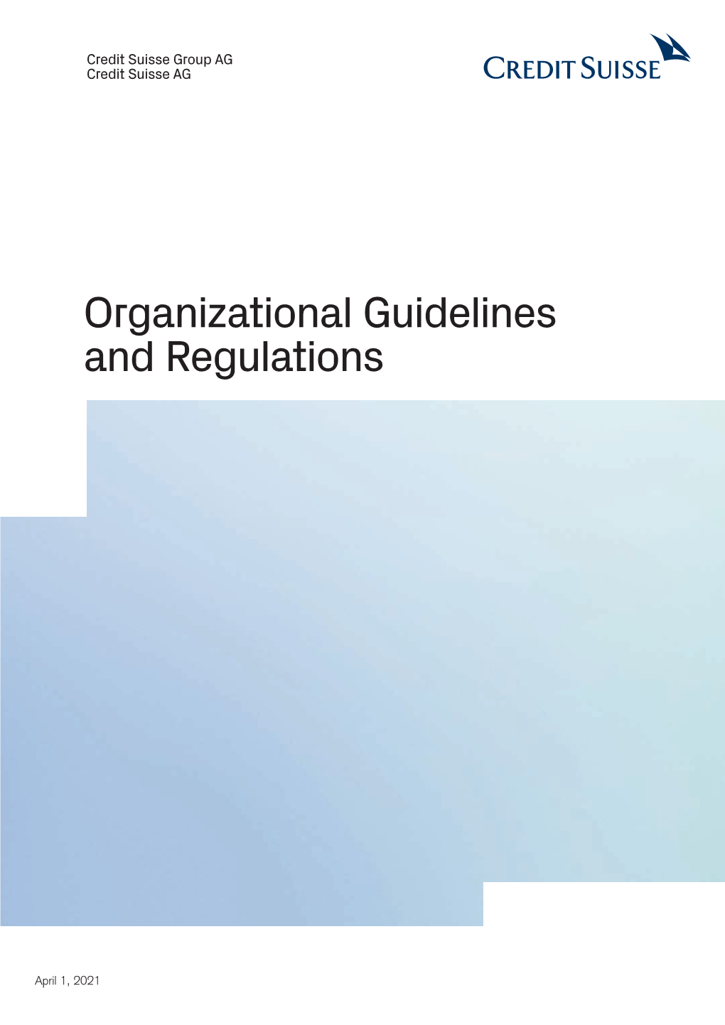 Organizational Guidelines and Regulations