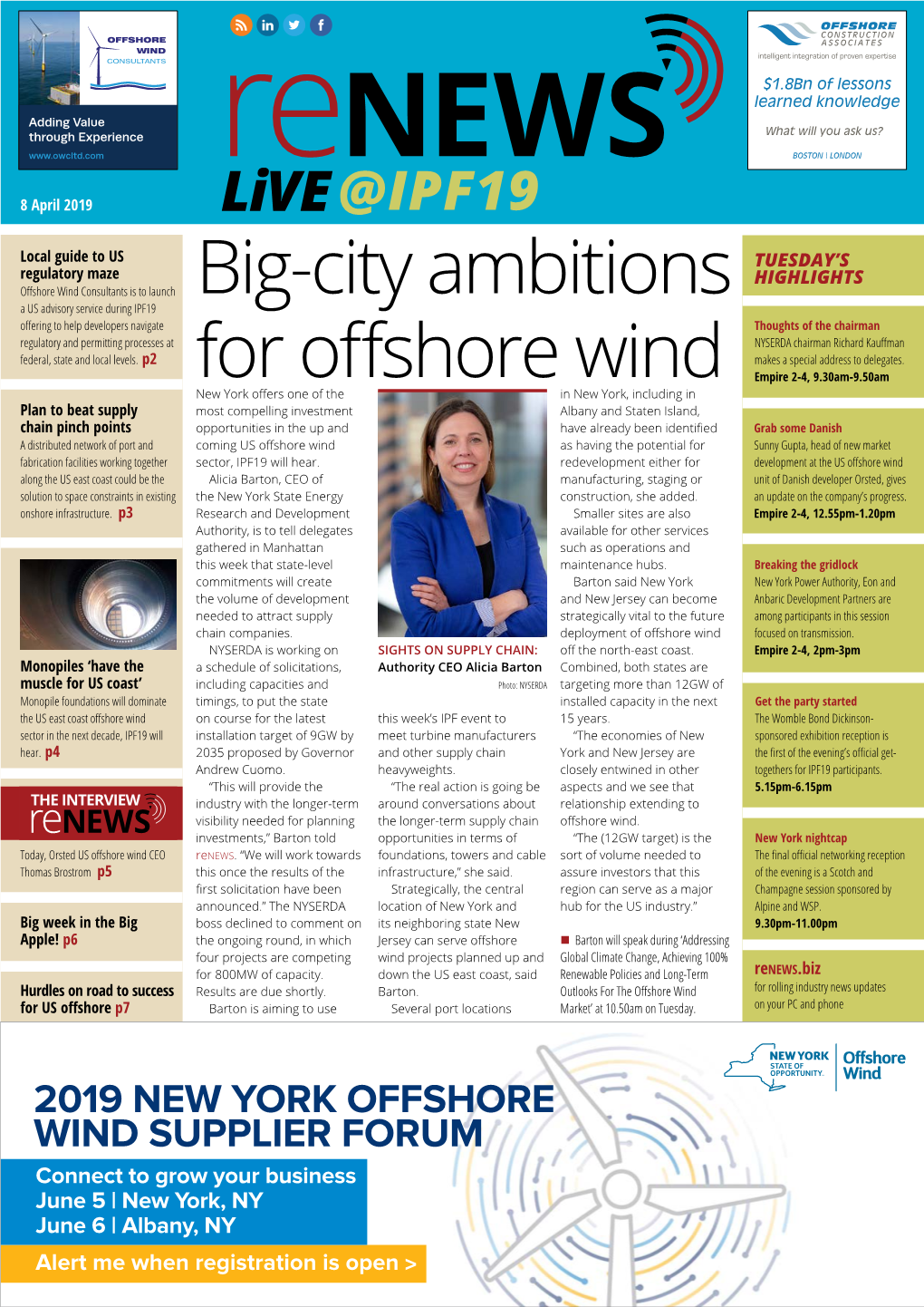 Big-City Ambitions for Offshore Wind