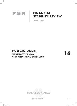 Banque De France Financial Stability Review No. 16 – April 2012