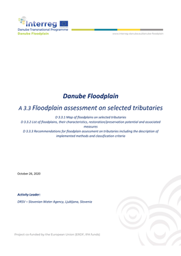 Floodplain Assessment on Selected Tributaries