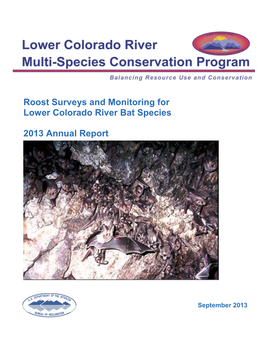 Roost Surveys and Monitoring for Lower Colorado River Bat Species