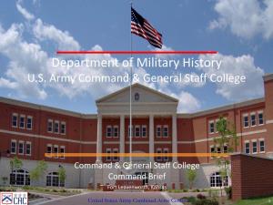 Department of Military History U.S