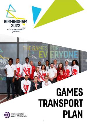 Read the Games Transport Plan