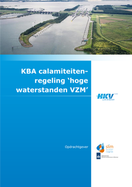 KBA Calamiteiten- Regeling 'Hoge Waterstanden VZM'