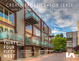CREATIVE•OFFICE•FOR LEASE 3450 Cahuenga Blvd| Universal / Studio City